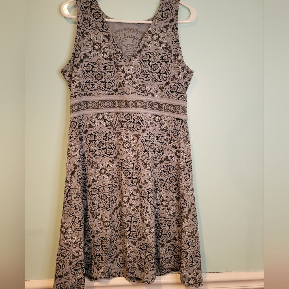 Life Is Good Dress SIZE 10 Cotton Blend womens